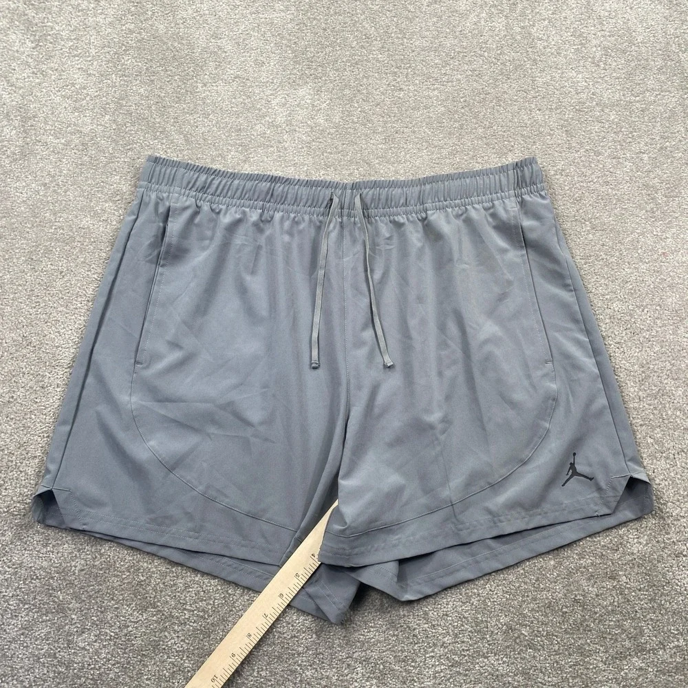 Jordan Men's Sport‎ Woven Active Shorts Grey XXL Elastic Waist Drawstring FN5842